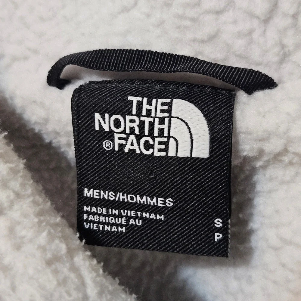 North‎ Face Camden Thermal Hoodie Zip Up Jacket Men's Small Beige Windfall